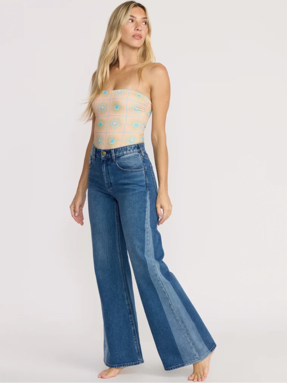 π₯π₯BILLABONG - FREE FALL FLARE DENIM PANTπ₯π₯ - Picture 10 of 14